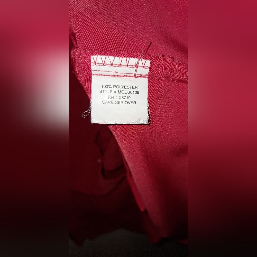 Elementz Red Blouse V-neck XL - Picture 6 of 8